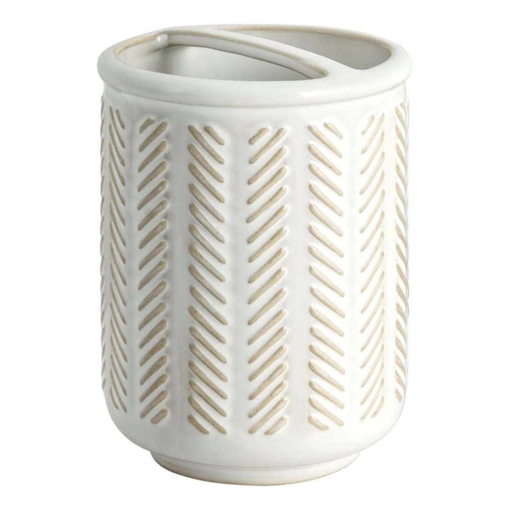 Better Homes & Gardens Reactive Glazed Ceramic Toothbrush Holder, Creamy White - Picture 8 of 8